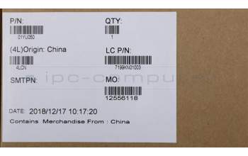 Lenovo 01YU050 MECH_ASM CS16_2BCP,MYLAR,BLACK,TRA