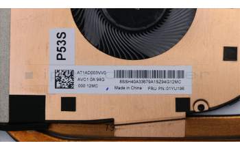 Lenovo 01YU196 HEATSINK CPU heatsink,w/Lüfter,SWG-P,AVC