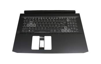 02505D43K201 Original Acer Tastatur inkl. Topcase FR (französisch) schwarz/weiß/schwarz mit Backlight (GTX 1660/RTX 2060)