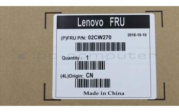 Lenovo 02CW270 COVER 704CT,Side cover Assy,HH