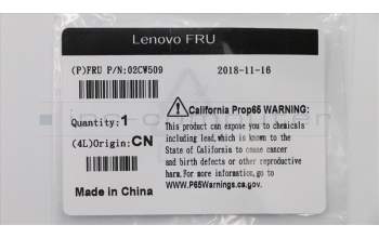 Lenovo 02CW509 MECHANICAL Rear Antenna Cover