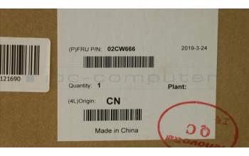 Lenovo 02CW666 MECH_ASM LX-T540 PRC,Chassis Assy,JT