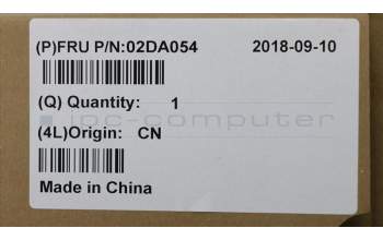 Lenovo 02DA054 COVER FRU LCD Strip cover IR,BK