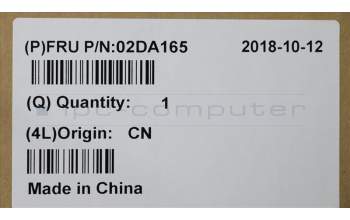 Lenovo 02DA165 HEATSINK FRU Storm3.0_UMA_THM_ASSY_DELTA