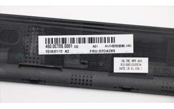 Lenovo 02DA289 COVER FRU LCD B cover,CSL380,oncell,Bk