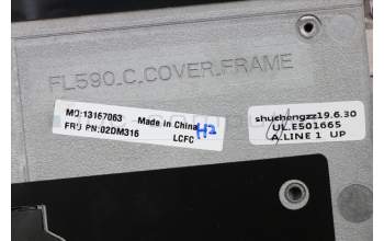 Lenovo 02DM316 COVER FRU COVER C_COVER_SUB_ASSY_FP