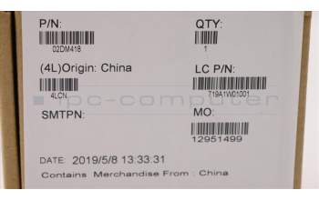 Lenovo 02DM418 CABLE FRU FPR Flachbandkabel FPR Cable