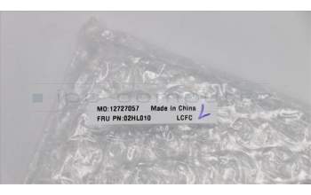 Lenovo 02HL010 MECHANICAL B-Cover,BLK,non-Shutter