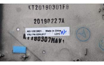 Lenovo 02HL017 MECH_ASM C-Cover,BLK,FPR