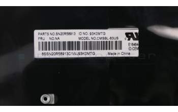 Lenovo 02HL500 MECH_ASM WW CCover+ENG ASM,BK<CHY>