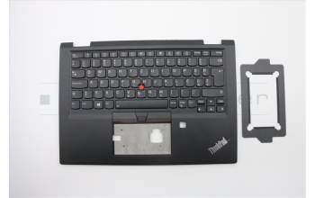 Lenovo 02HL535 C-Cover with keyboard,Slovenian,Black,Backlight