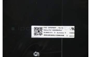 Lenovo 02HL535 C-Cover with keyboard,Slovenian,Black,Backlight