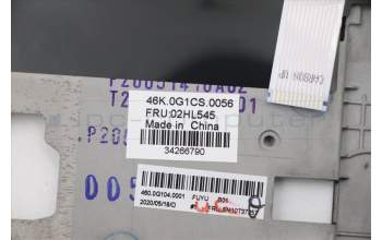 Lenovo 02HL545 C-Cover with keyboard,US English Euro,Black,Backlight