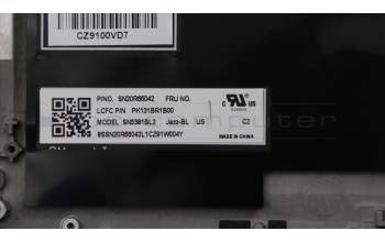 Lenovo 02HM208 MECH_ASM Ccov,ENG,BLKBD,BK,LTN