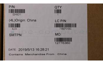 Lenovo 02HM211 C-Cover with keyboard,French,Black,Backlight