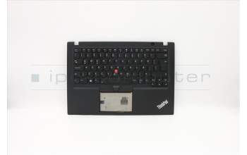 Lenovo 02HM217 C-Cover with keyboard,Icelandic,Black,Backlight