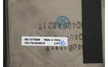 Lenovo 02HM219 C-Cover with keyboard,Italian,Black,Backlight