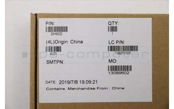 Lenovo 02HM222 MECH_ASM Ccov,LA SPA,BLKBD,BK,LTN