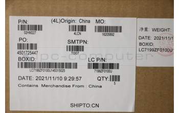 Lenovo 02HM227 MECH_ASM Ccov,SLV,BLKBD,BK,LTN