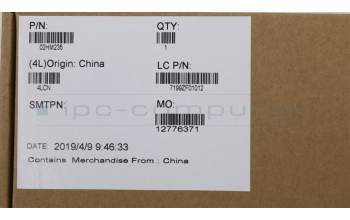 Lenovo 02HM235 MECH_ASM Ccov,UK,BLKBD,BK,LTN