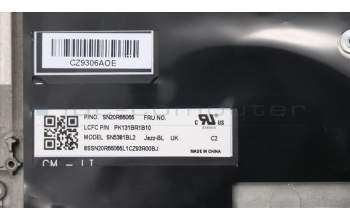 Lenovo 02HM235 MECH_ASM Ccov,UK,BLKBD,BK,LTN