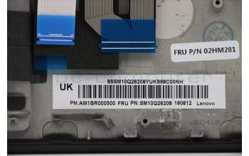 Lenovo 02HM281 MECH_ASM Ccov,EST,BLKBD,FPR,BK,LTN