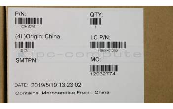 Lenovo 02HM291 MECH_ASM Ccov,ITA,BLKBD,FPR,BK,LTN