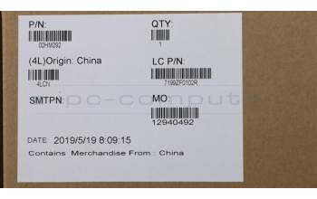 Lenovo 02HM292 MECH_ASM Ccov,JPN,BLKBD,FPR,BK,LTN