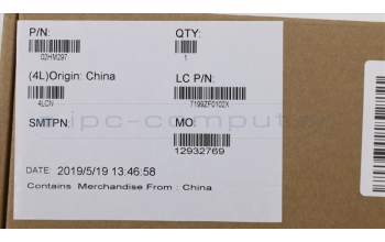 Lenovo 02HM297 MECH_ASM Ccov,POR,BLKBD,FPR,BK,LTN