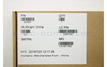 Lenovo 02HM324 MECH_ASM Ccov,HUN,BLKBD,FPR,BK,SRX