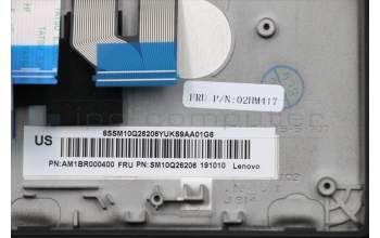 Lenovo 02HM417 MECH_ASM Ccov,ARA,NBLKBD,FPR,BK,LTN