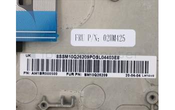 Lenovo 02HM425 MECH_ASM Ccov,EST,NBLKBD,FPR,BK,LTN