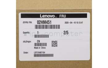 Lenovo 02HM451 MECH_ASM Ccov,UK,NBLKBD,FPR,BK,LTN