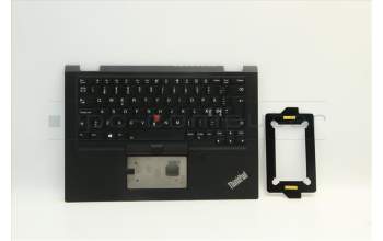 Lenovo 02HM714 C-Abdeckung mit Tastatur, Skandinavien, Schwarz, Hintergrundbeleuchtung
