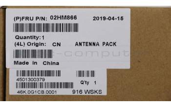 Lenovo 02HM866 Antenne WLAN+WWAN Antenne KIT,WNC