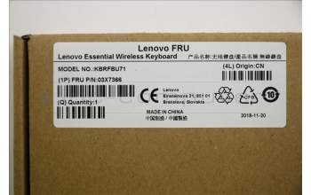 Lenovo 03X7366 KB MICE_BO FRU KBD US Euro103P