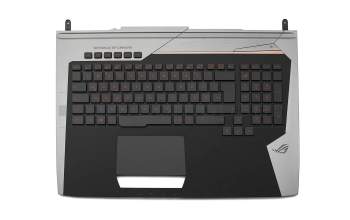 04060-00800000 Original Asus Tastatur inkl. Topcase DE (deutsch) schwarz/silber mit Backlight
