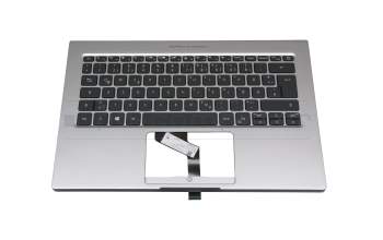 0420535CK203 Original Acer Tastatur inkl. Topcase DE (deutsch) silber/silber mit Backlight