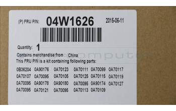 Lenovo 04W1626 MECHA FRU Base Cover Asm ROW