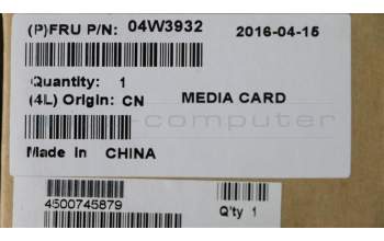 Lenovo 04W3932 FRU 4 in 1 Card Reader