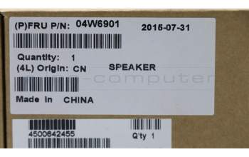 Lenovo 04W6901 FRU Speaker Y&G LH
