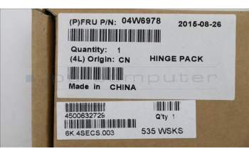 Lenovo 04W6978 Scharnier FRU Scharnier 14W LH