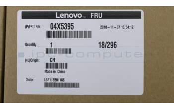 Lenovo 04X5395 MECH_ASM KBD Bezel,5BCP