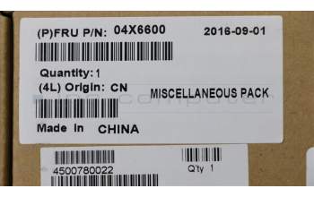 Lenovo 04X6600 MECH_ASM Base,Misc kit