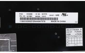 Lenovo 04Y0891 FRU CS13T-KBD UK LTN - Secondary