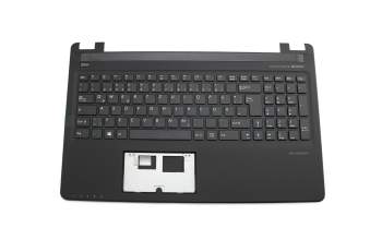 0KN0-1B1GE51 Original Medion Tastatur inkl. Topcase DE (deutsch) schwarz/schwarz inkl. roten WASD-Pfeilen
