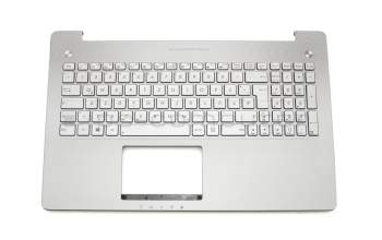 0KN0-N43GE23 Original Asus Tastatur inkl. Topcase DE (deutsch) silber/silber mit Backlight