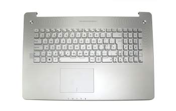 0KN0-N43SF13 Original Protek Tastatur inkl. Topcase SF (schweiz-französisch) silber/silber mit Backlight