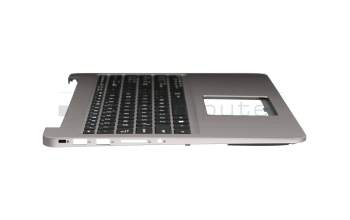 0KN0-UQ2UI13 Original Pegatron Tastatur inkl. Topcase US (englisch) schwarz/grau mit Backlight