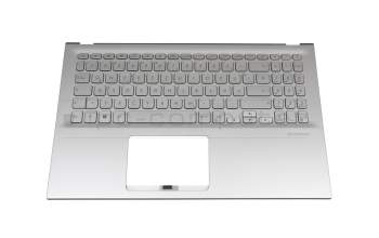 0KN1-874GE41 Original Asus Tastatur inkl. Topcase DE (deutsch) silber/silber mit Backlight